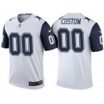 Men's Dallas Cowboys White Custom Color Rush Legend NFL Nike Limited Jersey