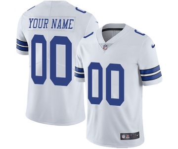 Men's Nike Dallas Cowboys Alternate Road White Customized Vapor Untouchable Limited NFL Jersey