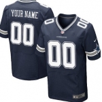 Men's Nike Dallas Cowboys Customized Blue Elite Jersey