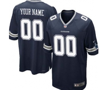 Men's Nike Dallas Cowboys Customized Blue Game Jersey