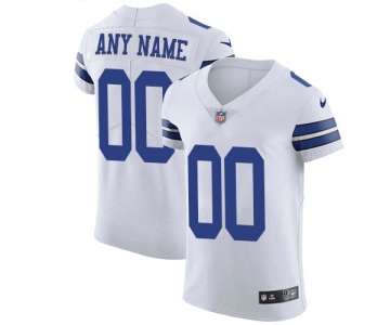 Men's Nike Dallas Cowboys Customized White Vapor Untouchable Custom Elite NFL Jersey