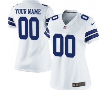 Women's Nike Dallas Cowboys Customized White Game Jersey