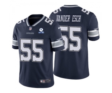 Men's Dallas Cowboys #55 Leighton Vander Esch 60th Anniversary Navy Vapor Untouchable Stitched NFL Nike Limited Jersey