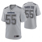 Men's Womens Youth Kids Dallas Cowboys #55 Leighton Vander Esch Game Gray Atmosphere Jersey