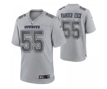 Men's Womens Youth Kids Dallas Cowboys #55 Leighton Vander Esch Game Gray Atmosphere Jersey