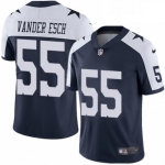 Men's Womens Youth Kids Dallas Cowboys #55 Leighton Vander Esch Navy Blue Thanksgiving Stitched NFL Vapor Untouchable Limited Throwback Jersey