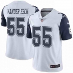 Men's Womens Youth Kids Dallas Cowboys #55 Leighton Vander Esch White Stitched NFL Limited Rush Jersey