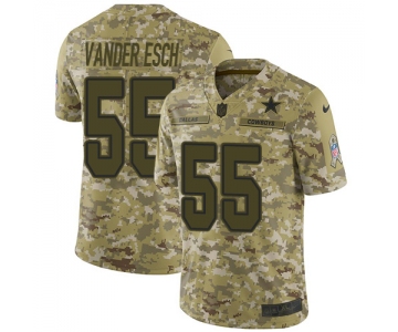 Nike Cowboys #55 Leighton Vander Esch Camo Men's Stitched NFL Limited 2018 Salute To Service Jersey