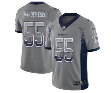 Nike Cowboys 55 Leighton Vander Esch Gray Drift Fashion Limited Jersey