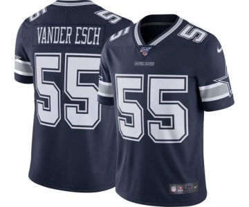 Nike Cowboys 55 Leighton Vander Esch Navy 100th Season Vapor Untouchable Limited Jersey