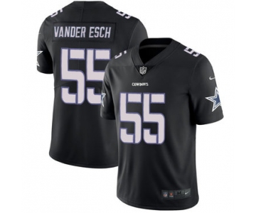 Nike Dallas Cowboys #55 Leighton Vander Esch Black Impact Rush Limited Jersey