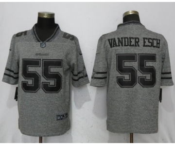 Nike Dallas Cowboys #55 Leighton Vander Esch Gray Gridiron Gray Vapor Untouchable Limited Jersey