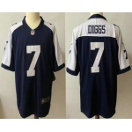 Men's Dallas Cowboys #7 Trevon Diggs Blue Thanksgiving 2021 Vapor Untouchable Stitched NFL Nike Limited Jersey