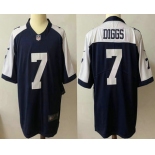 Men's Dallas Cowboys #7 Trevon Diggs Blue Thanksgiving 2021 Vapor Untouchable Stitched NFL Nike Limited Jersey