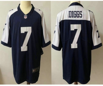 Men's Dallas Cowboys #7 Trevon Diggs Blue Thanksgiving 2021 Vapor Untouchable Stitched NFL Nike Limited Jersey