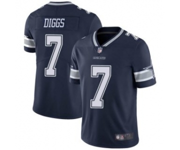 Men's Navy Dallas Cowboys #7 Trevon Diggs 2021 Vapor Limited Stitched Jersey