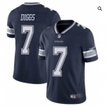 Men's Womens Youth Kids Dallas Cowboys #7 Trevon Diggs Navy Blue Stitched NFL Vapor Untouchable Limited Jersey