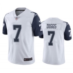 Men's Womens Youth Kids Dallas Cowboys #7 Trevon Diggs White Stitched NFL Limited Rush Jersey