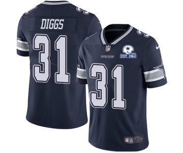 Nike Cowboys #31 Trevon Diggs Navy Blue Team Color Men's Stitched With Established In 1960 Patch NFL Vapor Untouchable Limited Jersey