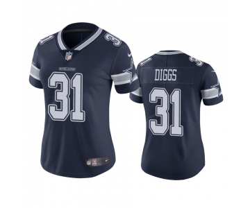 Women's Dallas Cowboys #31 Trevon Diggs Navy Vapor Untouchable Limited Jersey