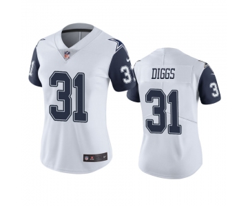 Women's Dallas Cowboys #31 Trevon Diggs White Color Rush Limited Jersey