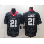 Men's Dallas Cowboys #21 Ezekiel Elliott 2020 Camo Limited Stitched Nike NFL Jersey