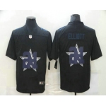 Men's Dallas Cowboys #21 Ezekiel Elliott Black 2020 Shadow Logo Vapor Untouchable Stitched NFL Nike Limited Jersey