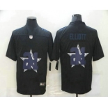 Men's Dallas Cowboys #21 Ezekiel Elliott Black 2020 Shadow Logo Vapor Untouchable Stitched NFL Nike Limited Jersey