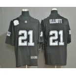 Men's Dallas Cowboys #21 Ezekiel Elliott Black Olive 2019 Salute To Service Stitched NFL Nike Limited Jersey