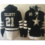 Men's Dallas Cowboys #21 Ezekiel Elliott Navy Blue Team Color 2016 NFL Hoodie