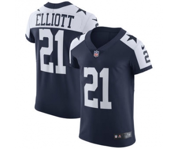 Men's Dallas Cowboys Ezekiel Elliott Nike Navy Alternate Vapor Untouchable Elite Jersey