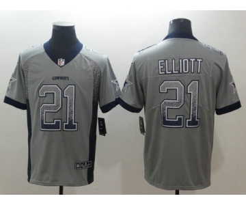 Nike Dallas Cowboys #21 Ezekiel Elliott Drift Fashion Color Rush Limited Jersey