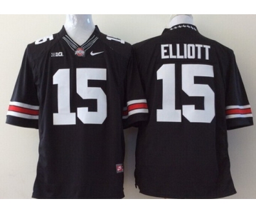 Ohio State Buckeyes #15 Ezekiel Elliott 2014 Black Limited Jersey