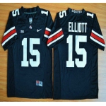 Ohio State Buckeyes #15 Ezekiel Elliott Black 2015 College Football Nike Limited Jersey