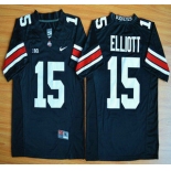 Ohio State Buckeyes #15 Ezekiel Elliott Black 2015 College Football Nike Limited Jersey