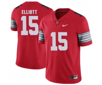 Ohio State Buckeyes 15 Ezekiel Elliott Red 2018 Spring Game College Football Limited Jersey