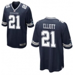 Youth Dallas Cowboys #21 Ezekiel Elliott Nike Navy 2016 Draft Pick Game Jersey