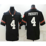 Men's Dallas Cowboys #4 Dak Prescott Black Mexico 2021 Vapor Untouchable Stitched Nike Limited Jersey