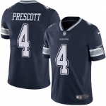 Men's Womens Youth Kids Dallas Cowboys #4 Dak Prescott Navy Blue Stitched NFL Vapor Untouchable Limited Jersey