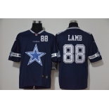 Men's Dallas Cowboys #88 CeeDee Lamb Navy Blue 2020 Big Logo Number Vapor Untouchable Stitched NFL Nike Fashion Limited Jersey