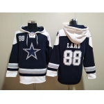 Men's Dallas Cowboys #88 CeeDee Lamb Navy Blue Ageless Must Have Lace Up Pullover Hoodie