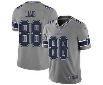 Men's Womens Youth Kids Dallas Cowboys #88 CeeDee Lamb Gray Stitched NFL Limited Inverted Legend Jersey