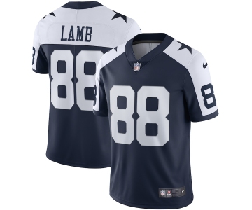 Men's Womens Youth Kids Dallas Cowboys #88 CeeDee Lamb Navy Blue Thanksgiving Stitched NFL Vapor Untouchable Limited Throwback Jersey