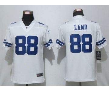 Women's Dallas Cowboys #88 CeeDee Lamb White 2020 NEW Vapor Untouchable Stitched NFL Nike Limited Jersey