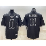 Men's Dallas Cowboys #11 Micah Parsons Black With 1960 Patch Limited Stitched Football Jersey