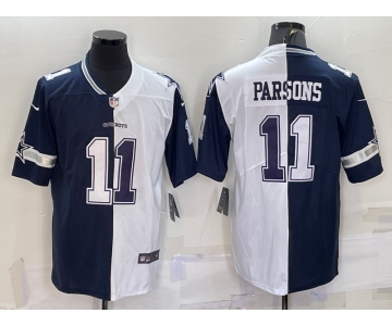 Men's Dallas Cowboys #11 Micah Parsons Blue White Two Tone 2021 Vapor Untouchable Stitched NFL Nike Limited Jersey