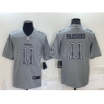 Men's Dallas Cowboys #11 Micah Parsons LOGO Grey Atmosphere Fashion 2022 Vapor Untouchable Stitched Nike Limited Jersey