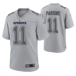 Men's Womens Youth Kids Dallas Cowboys #11 Micah Parsons Game Gray Atmosphere Jersey