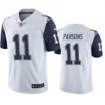 Men's Womens Youth Kids Dallas Cowboys #11 Micah Parsons White Stitched NFL Limited Rush Jersey