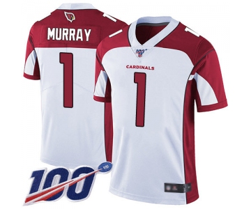 Cardinals #1 Kyler Murray White Men's Stitched Football 100th Season Vapor Limited Jersey